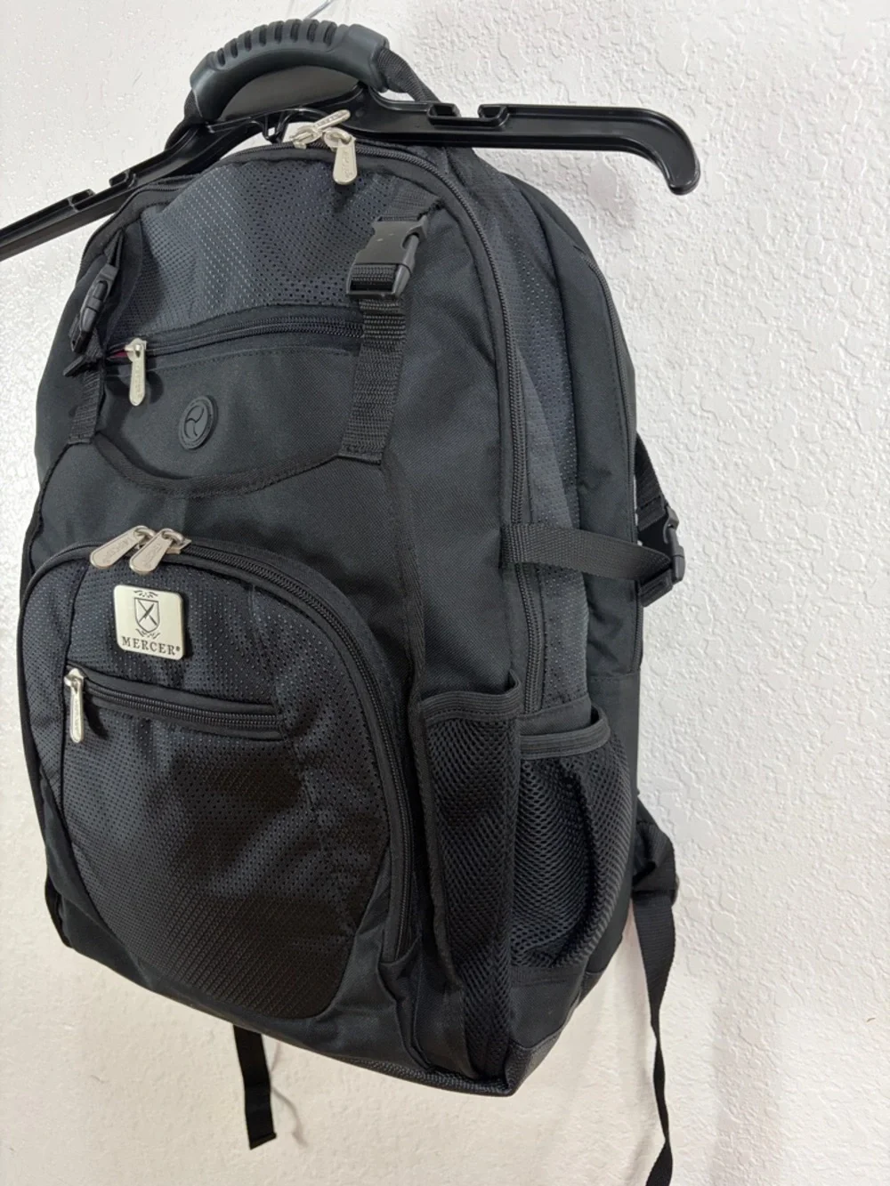 MERCER,Black Men's Backpack - Durable Travel & Work Bag